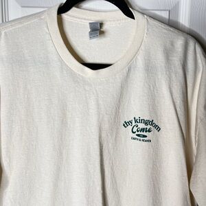 Gildan Cream Short Sleeve Tee with Logo